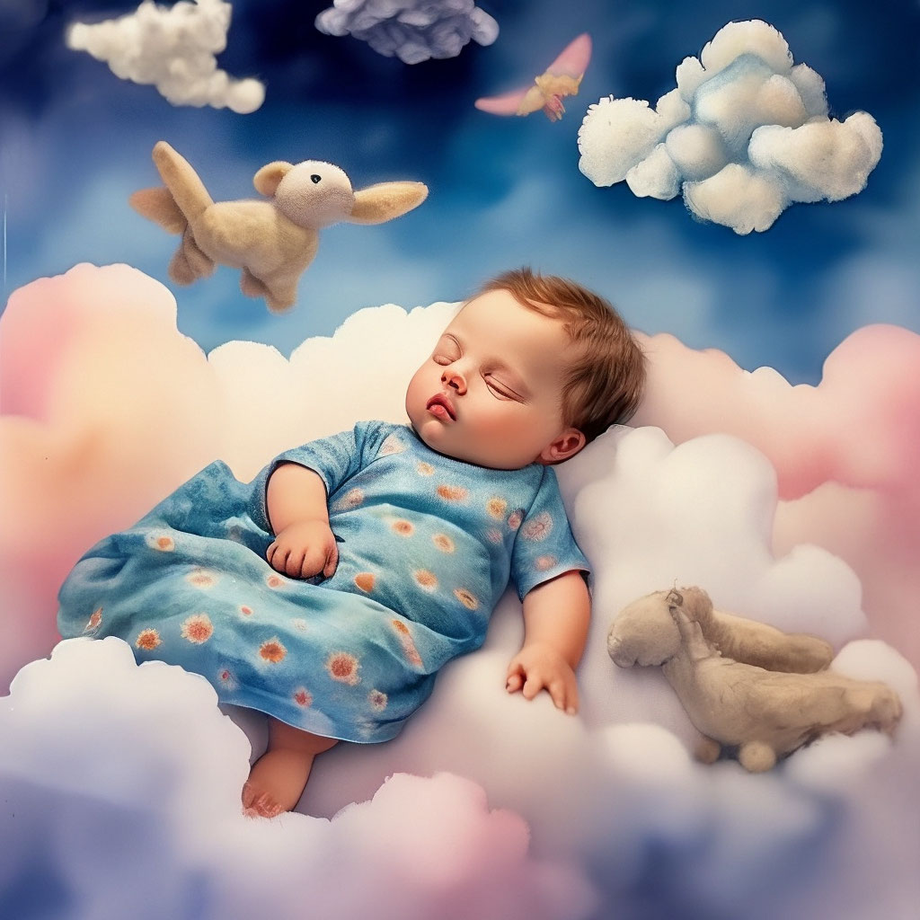 Картина по номерам Идейка Спящие малыши, 40x50 см, подарочная упаковка (КН4048)