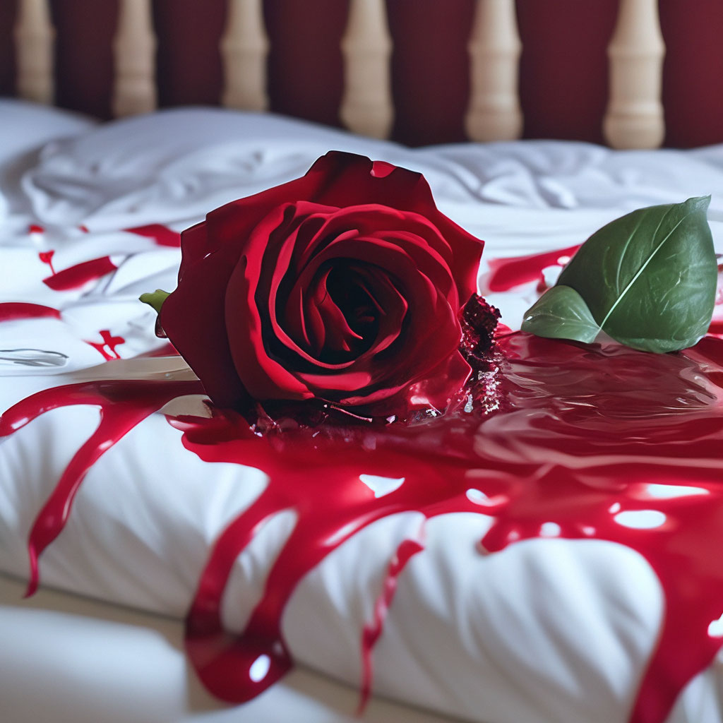 Розы на кровати: подборка картинок