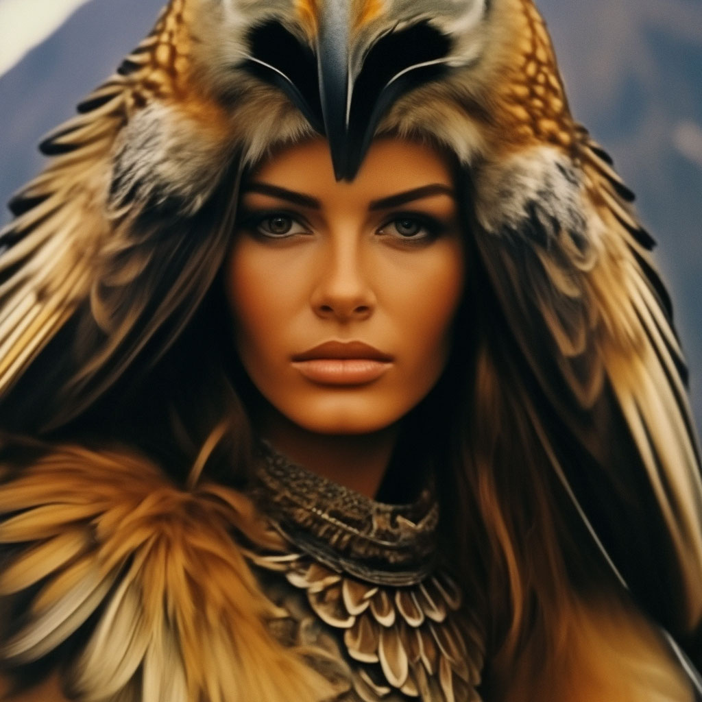 Shaman. Woman-eagle