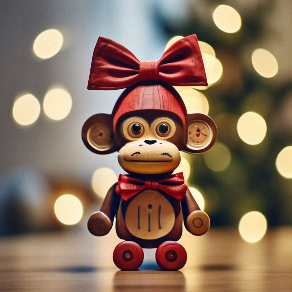 «Мартышка с большими ушами и бантом…» — создано в Шедевруме