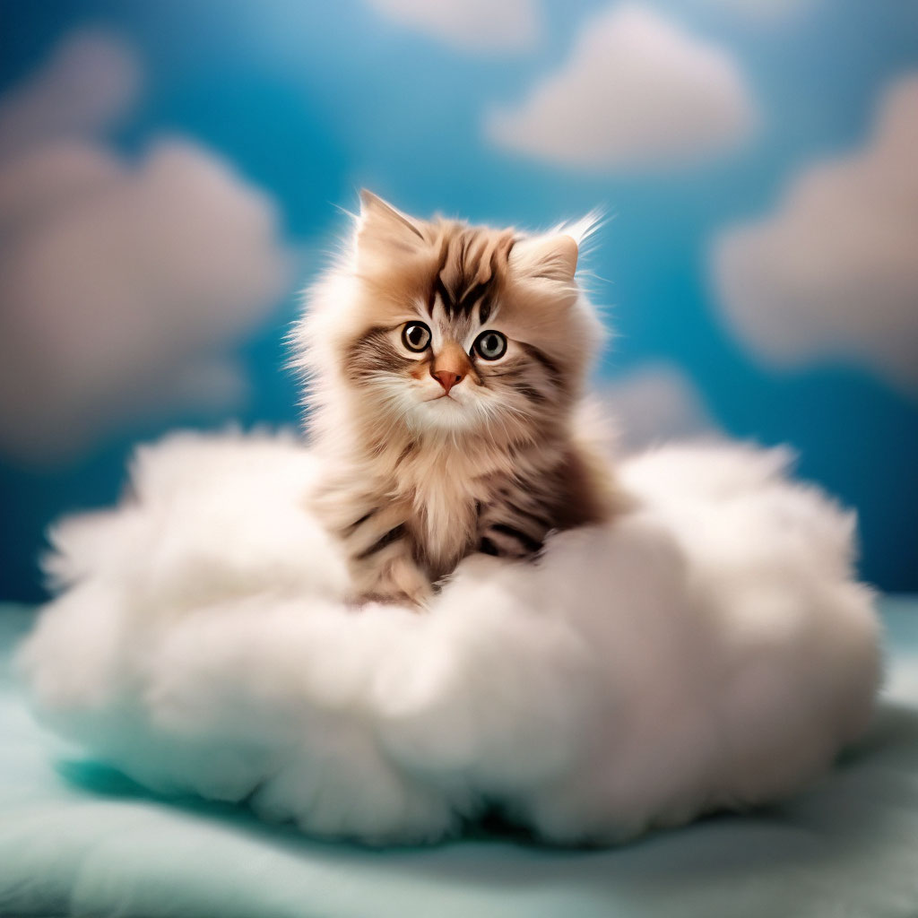Милый, маленький, пушистый котенок …» — создано в Шедевруме