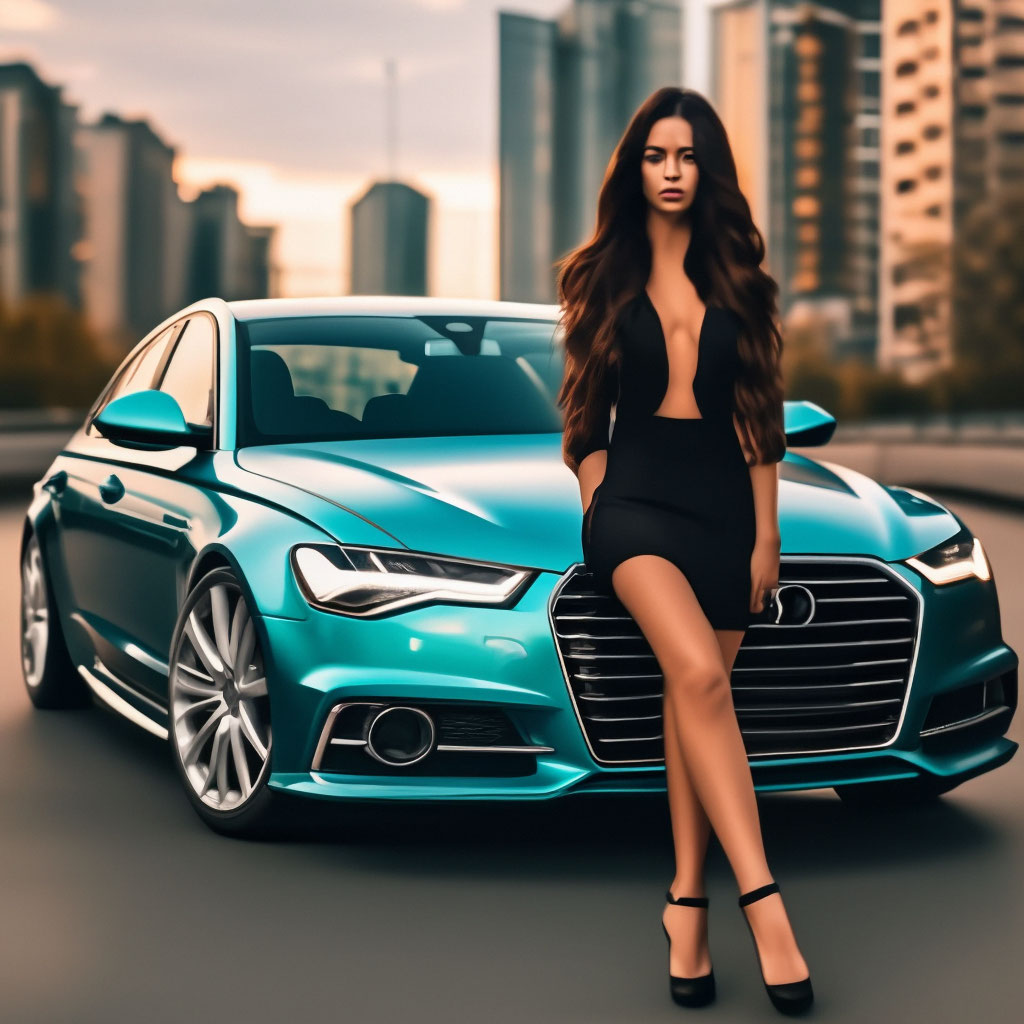 Audi A 6 цвета морской волны и …» — создано в Шедевруме