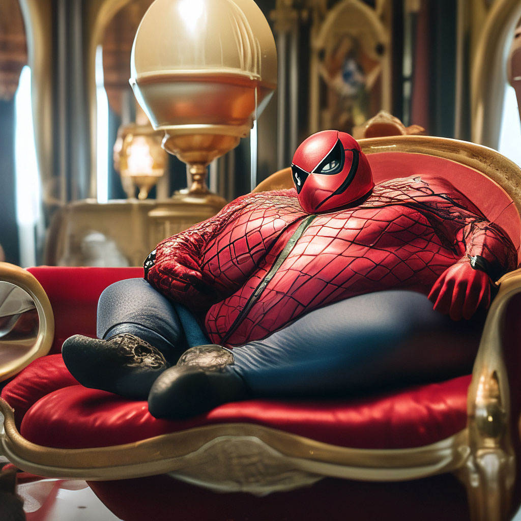 Spider Man Sleeping Cartoon