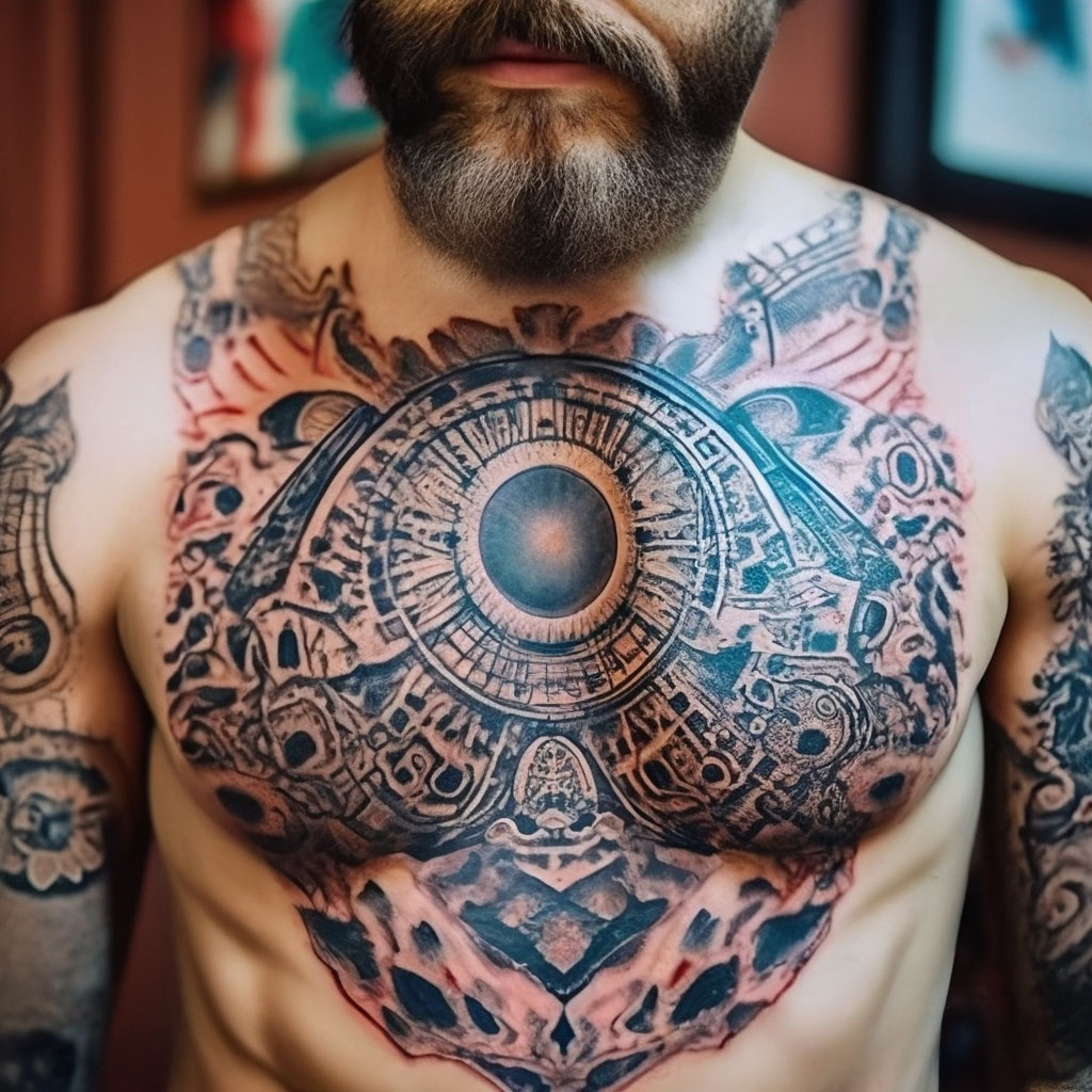 Значение татуировок на грудине с надписями