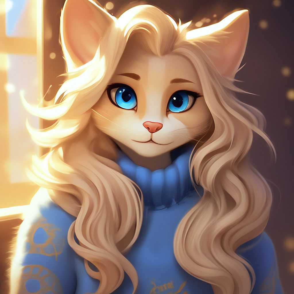 Anthropomorphic furry female kitty, …