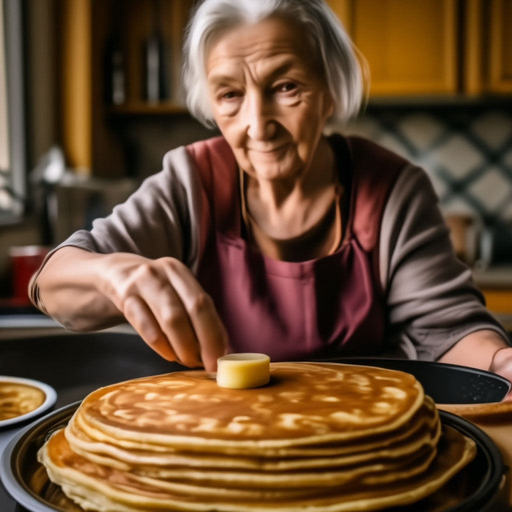 Мама и сын на кухне