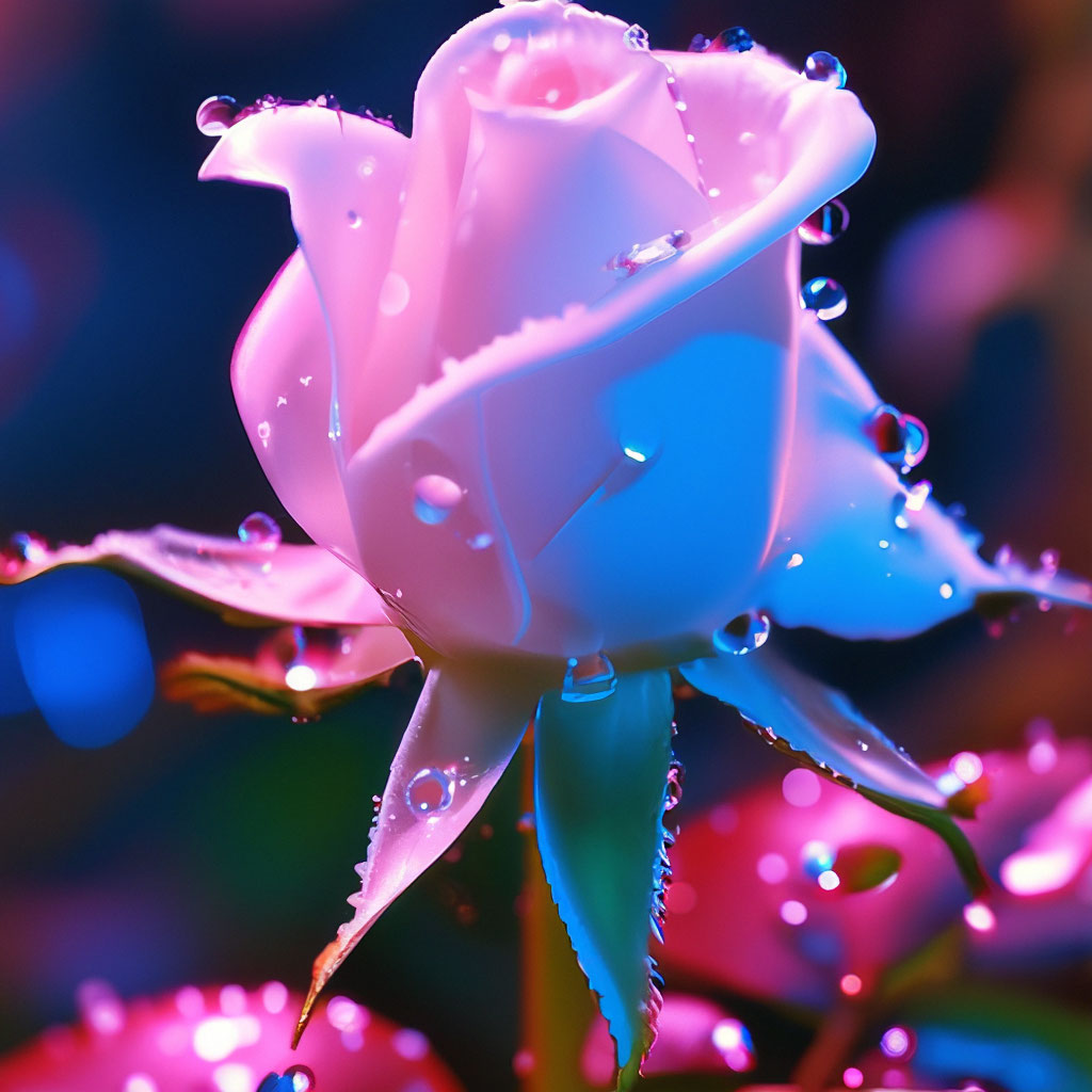 Бутон белой розы вблизи с …» — создано в Шедевруме