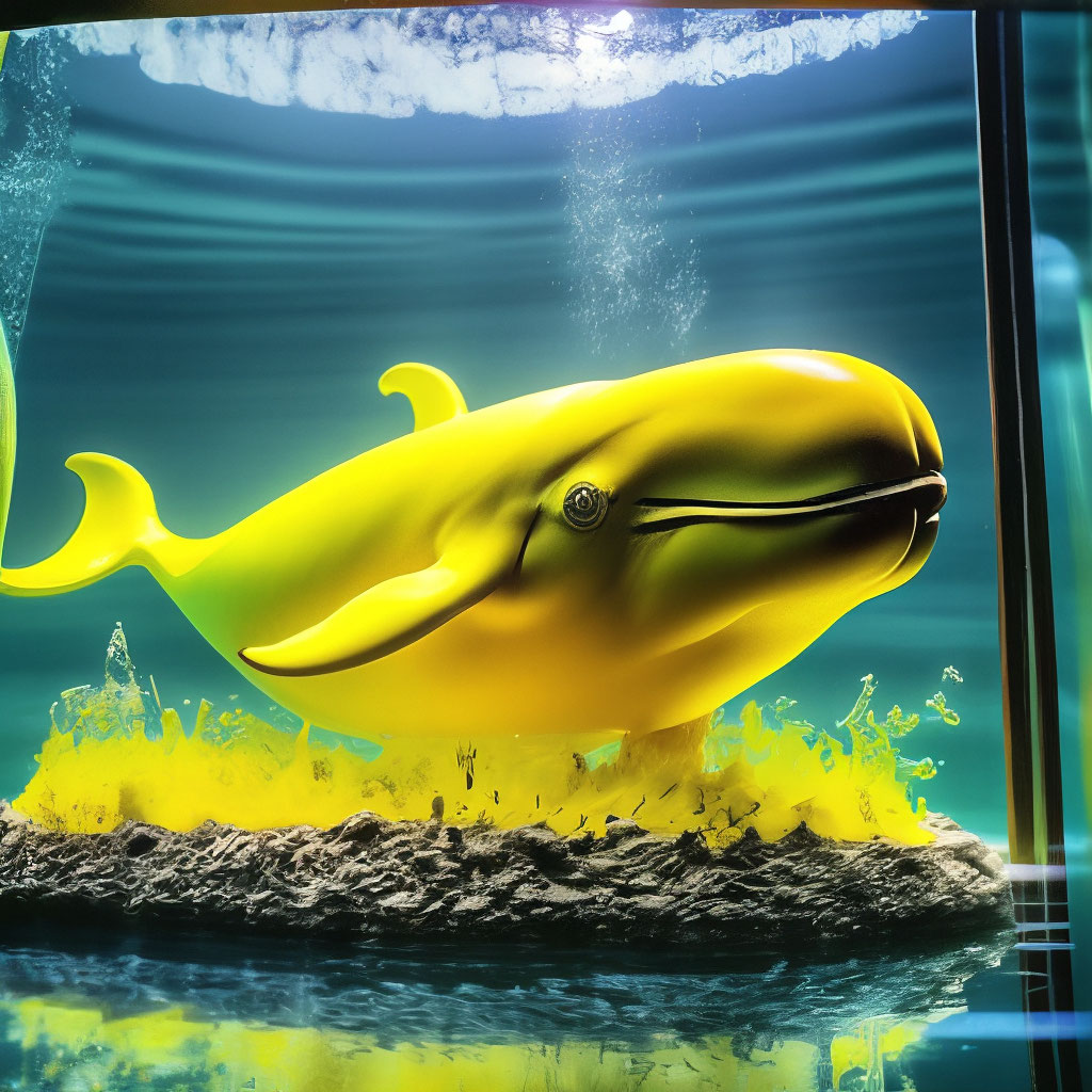 В аквариум писиет кит жёлтая вода…» — создано в Шедевруме