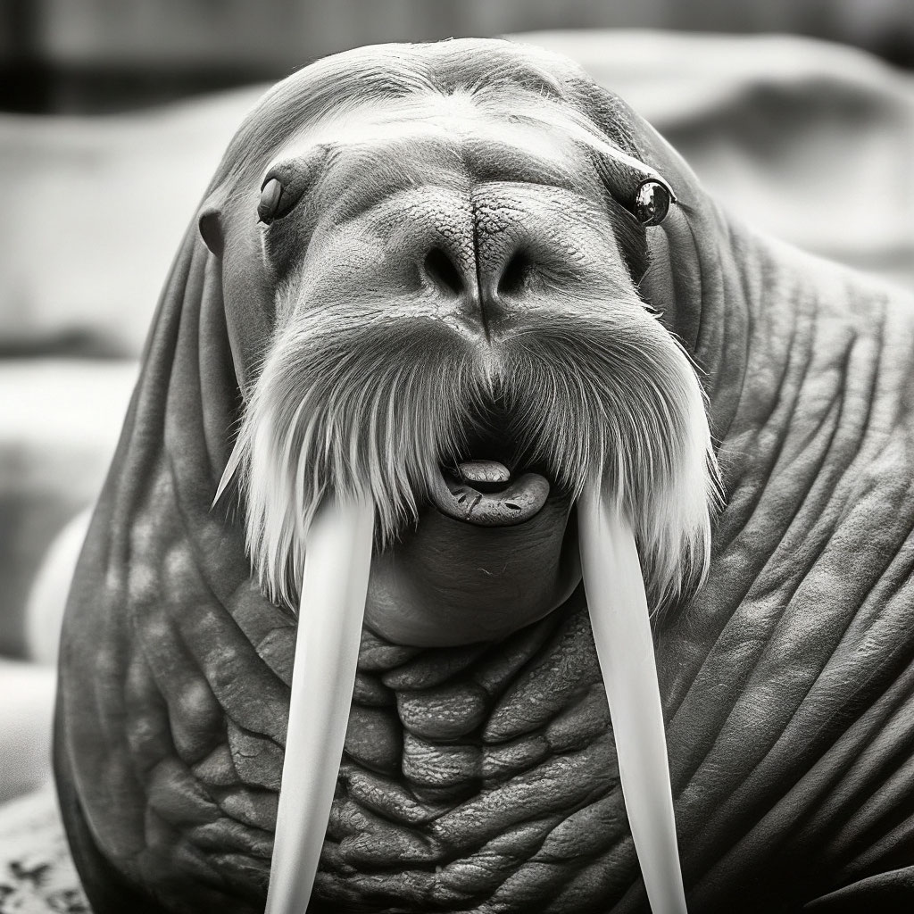 Симпатичный усатый морж» — создано в Шедевруме