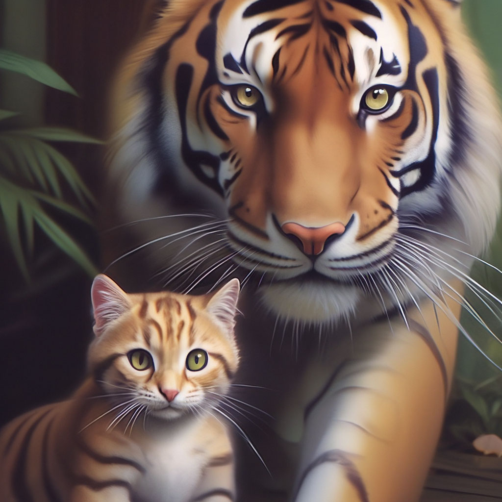 Почему кот это не тигр но почему…» — создано в Шедевруме
