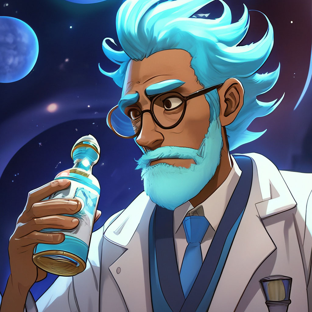 «Cartoon character, 70 years old, …» — картинка создана в Шедевруме