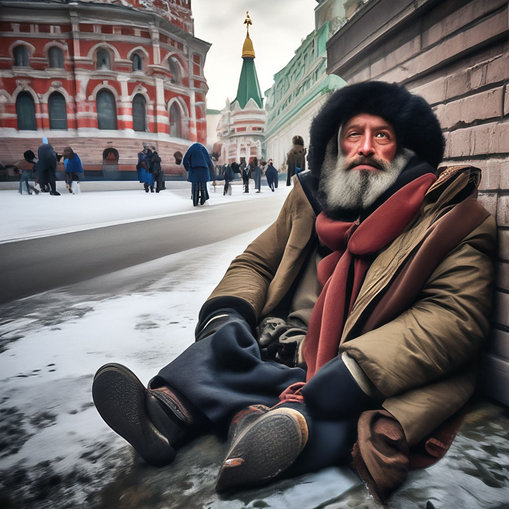 Обычные московские бомжи / Обычные московские бомжи / Фотография на вторсырье-м.рф