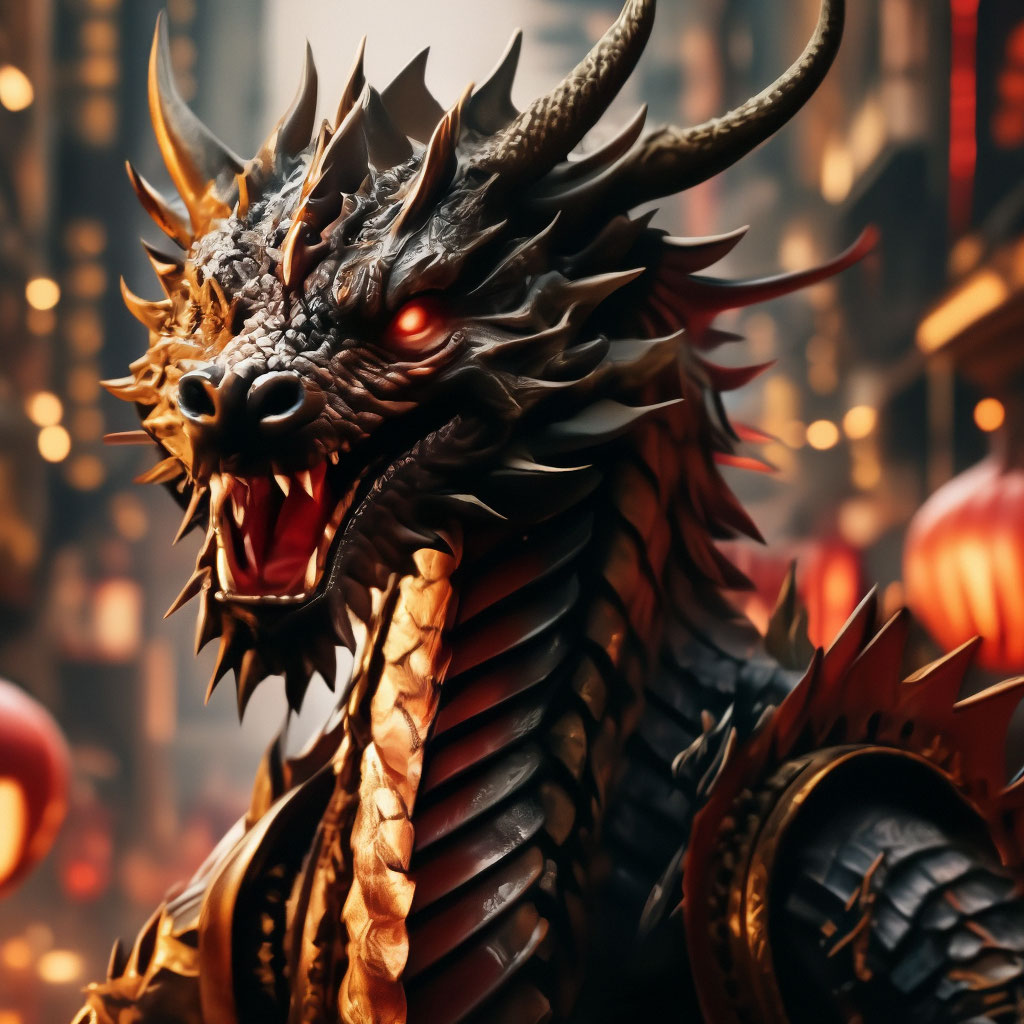 "The Year of the Dragon" — image created in Shedevrum