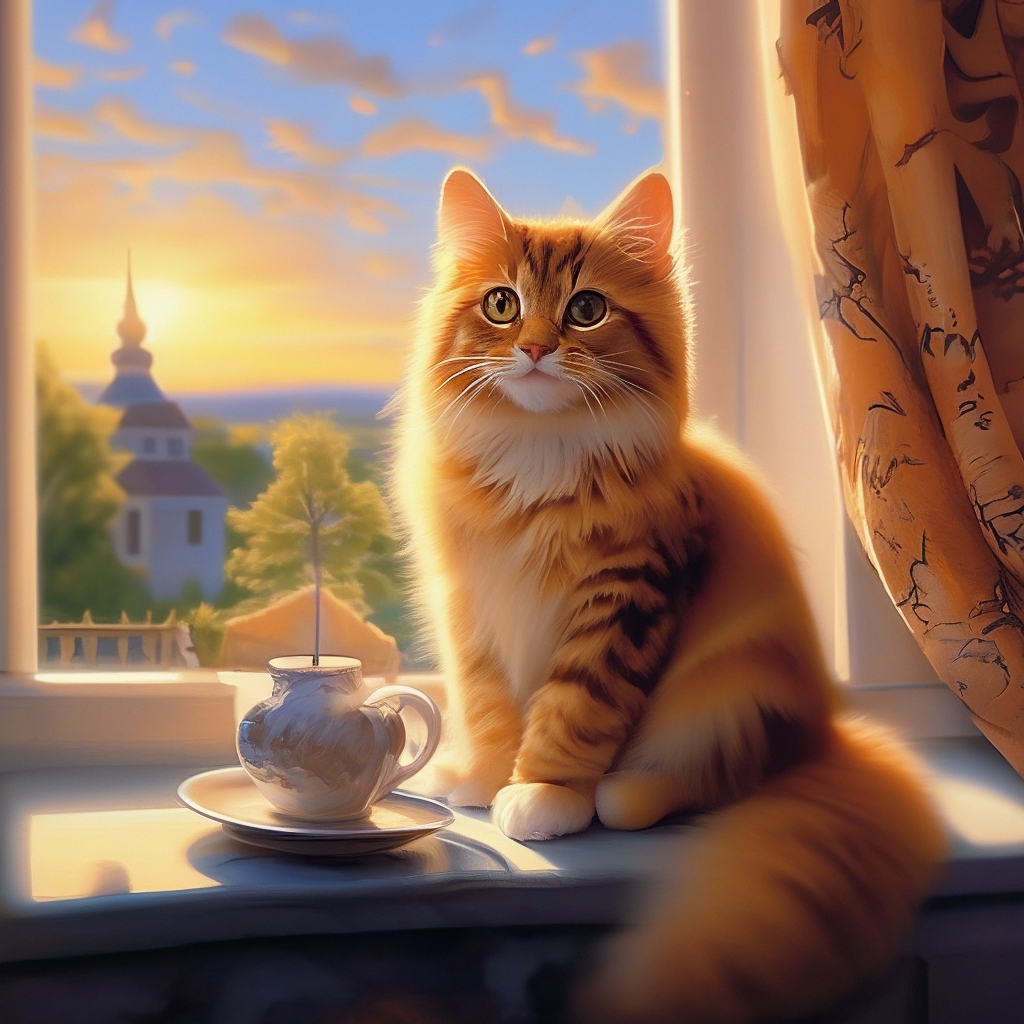 Доброе утро ― картинки с котами
