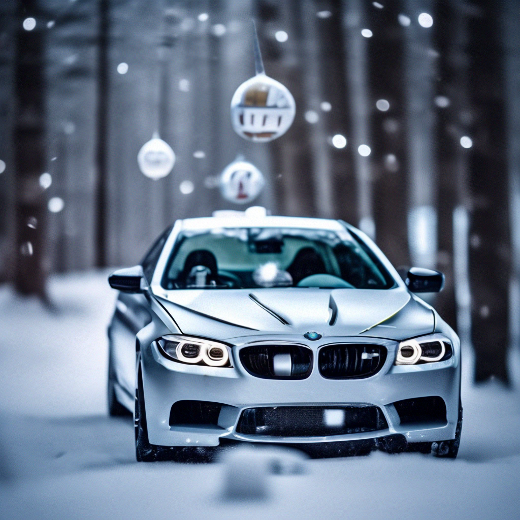 BMW m5 Snow