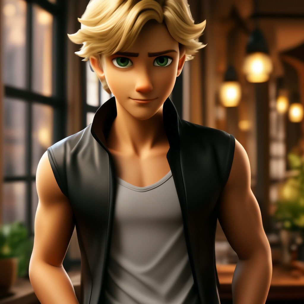 Adrian Agrest in only slippers with abs cubes and a beautiful figure. reali...