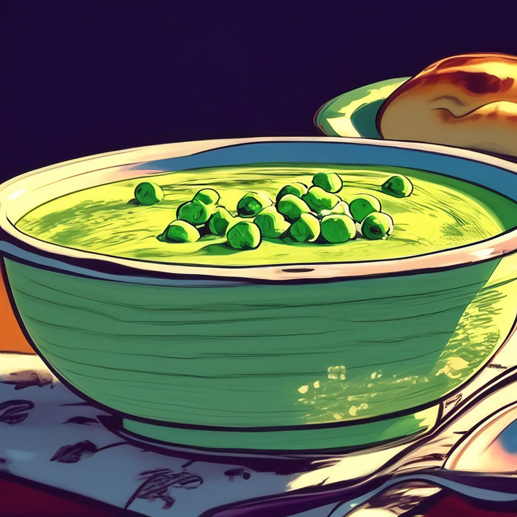 Гороховый крем-суп из зеленого горошка с картошкой — рецепт с фото пошагово