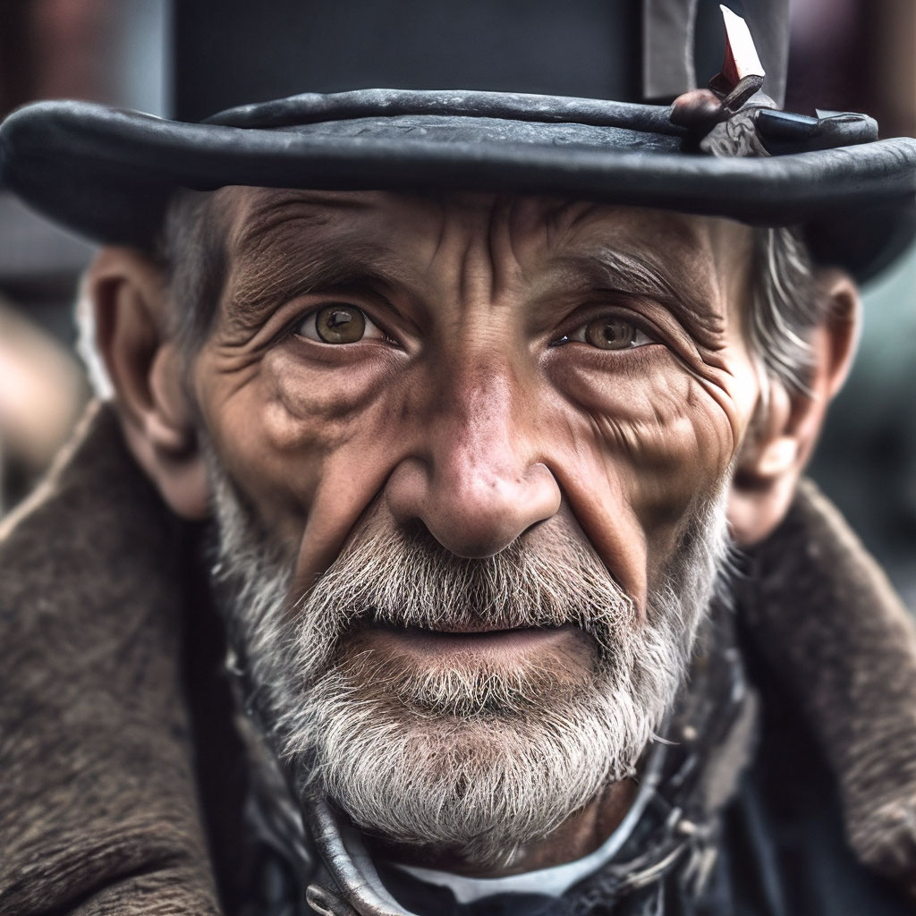 «В черном цилиндре, в наряде …» — создано в Шедевруме