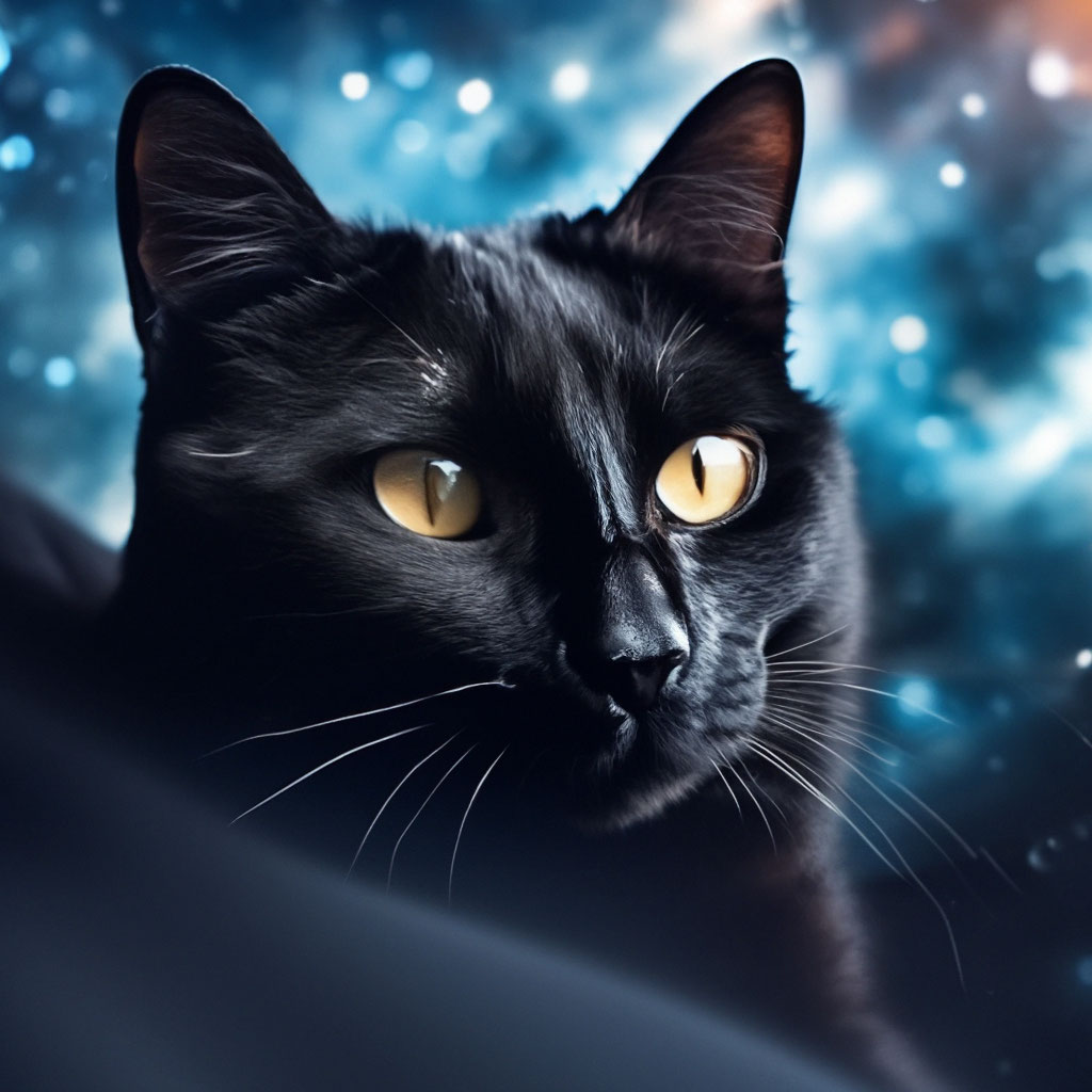 Спокойной ночи всем,кот черный …» — создано в Шедевруме