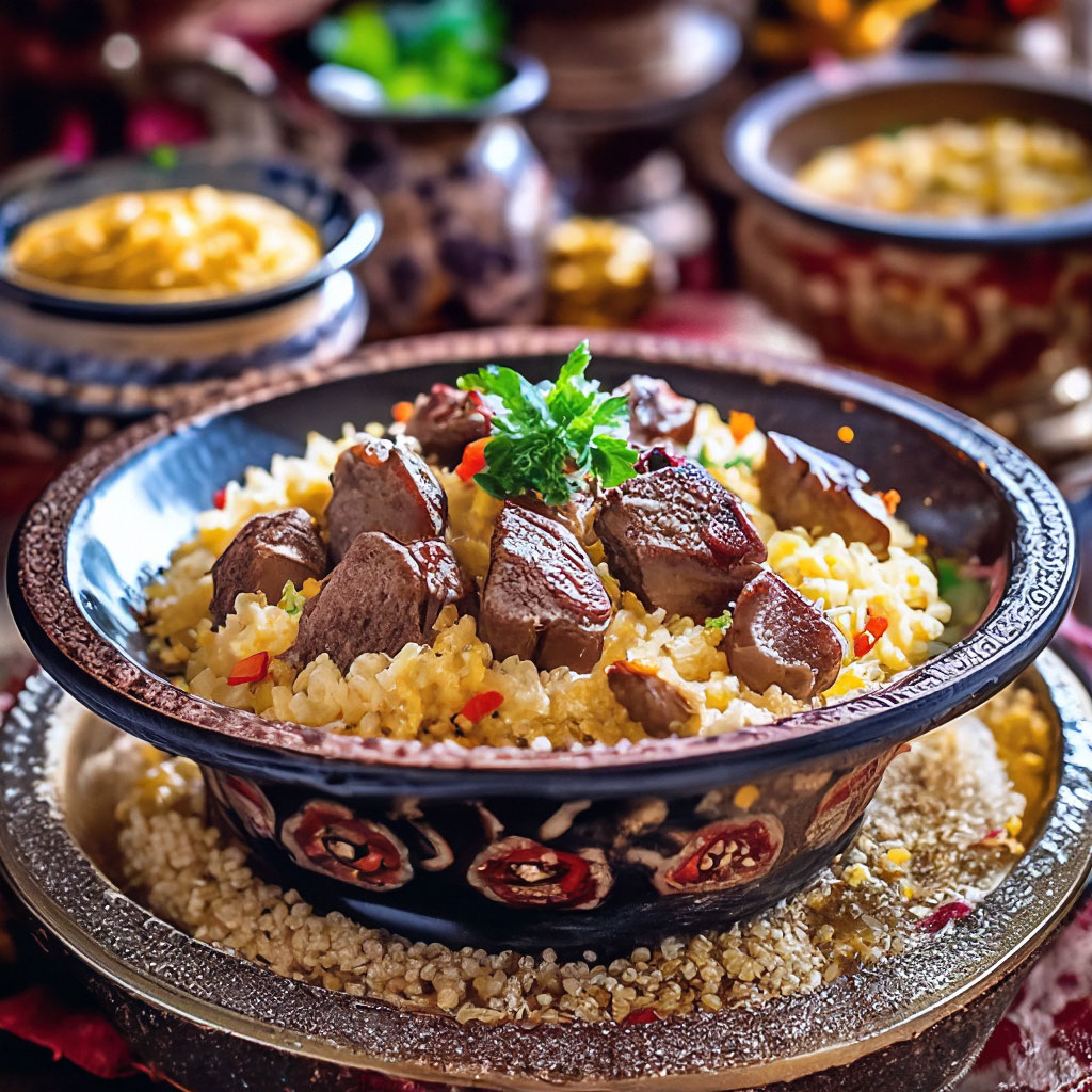 Настоящий узбекский плов из говядины в казане — пошаговый рецепт