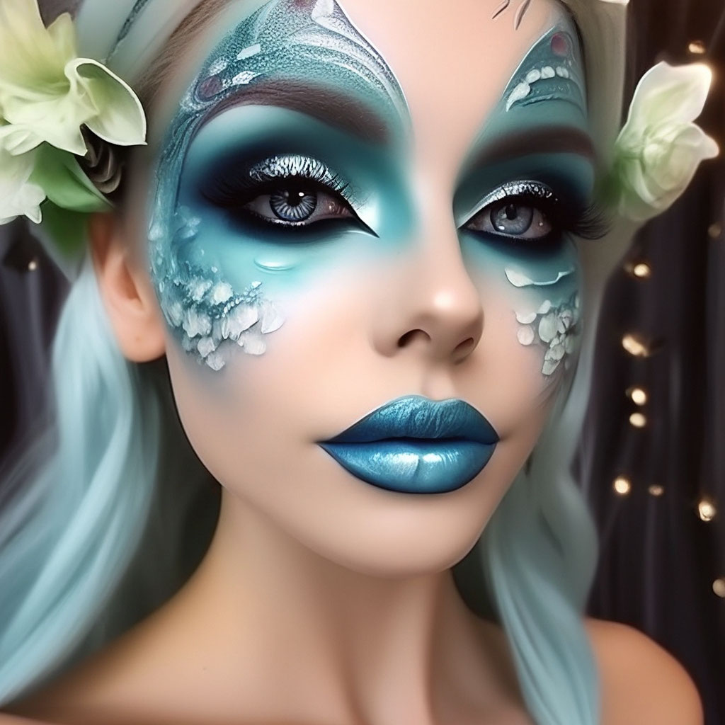 Стоковые фотографии по запросу Halloween make up