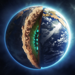 «To the center of the Earth» — video created in Shedevrum