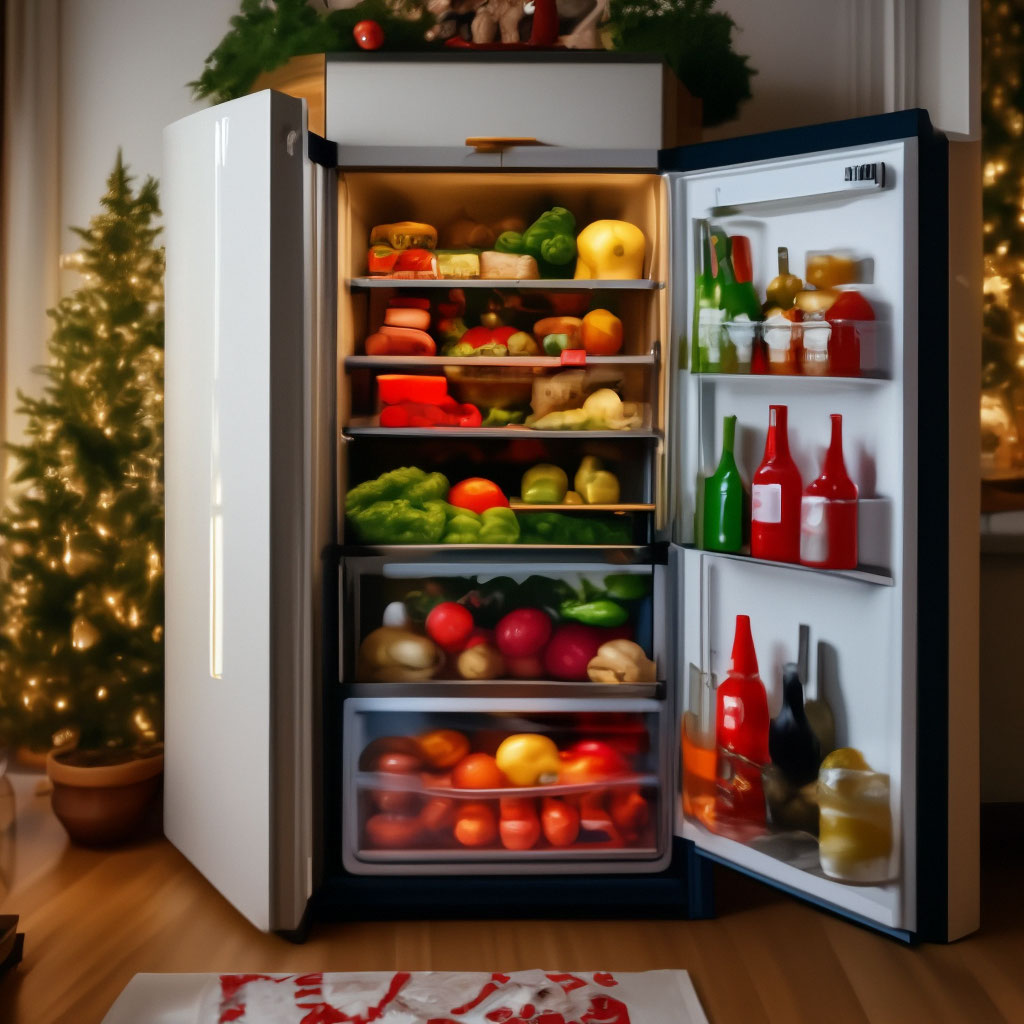 Украшаем холодильник на кухне к Новому году своими руками