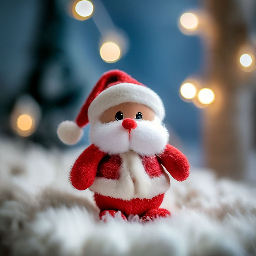 Soft cheap toy santa