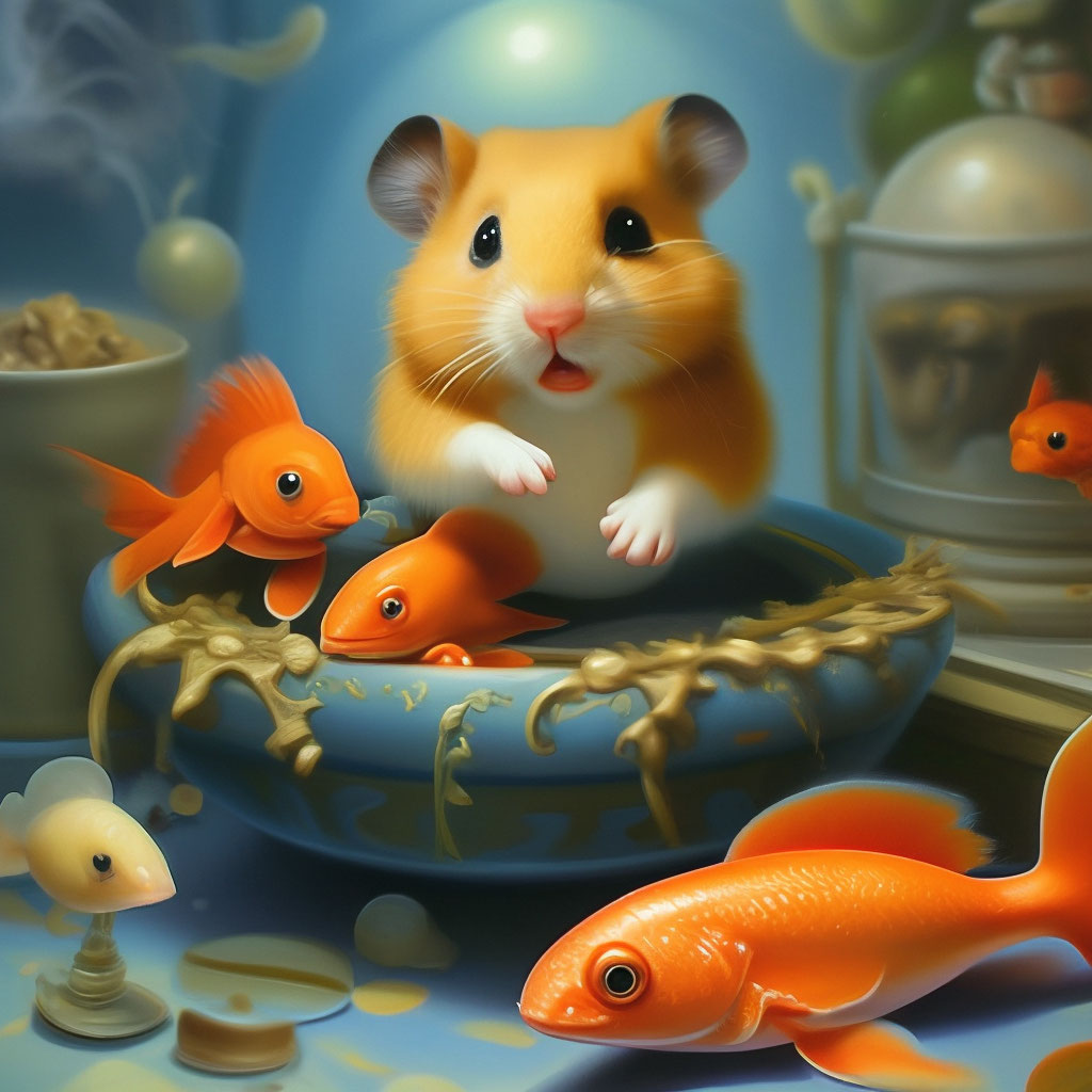 Fish hamster image created in Shedevrum