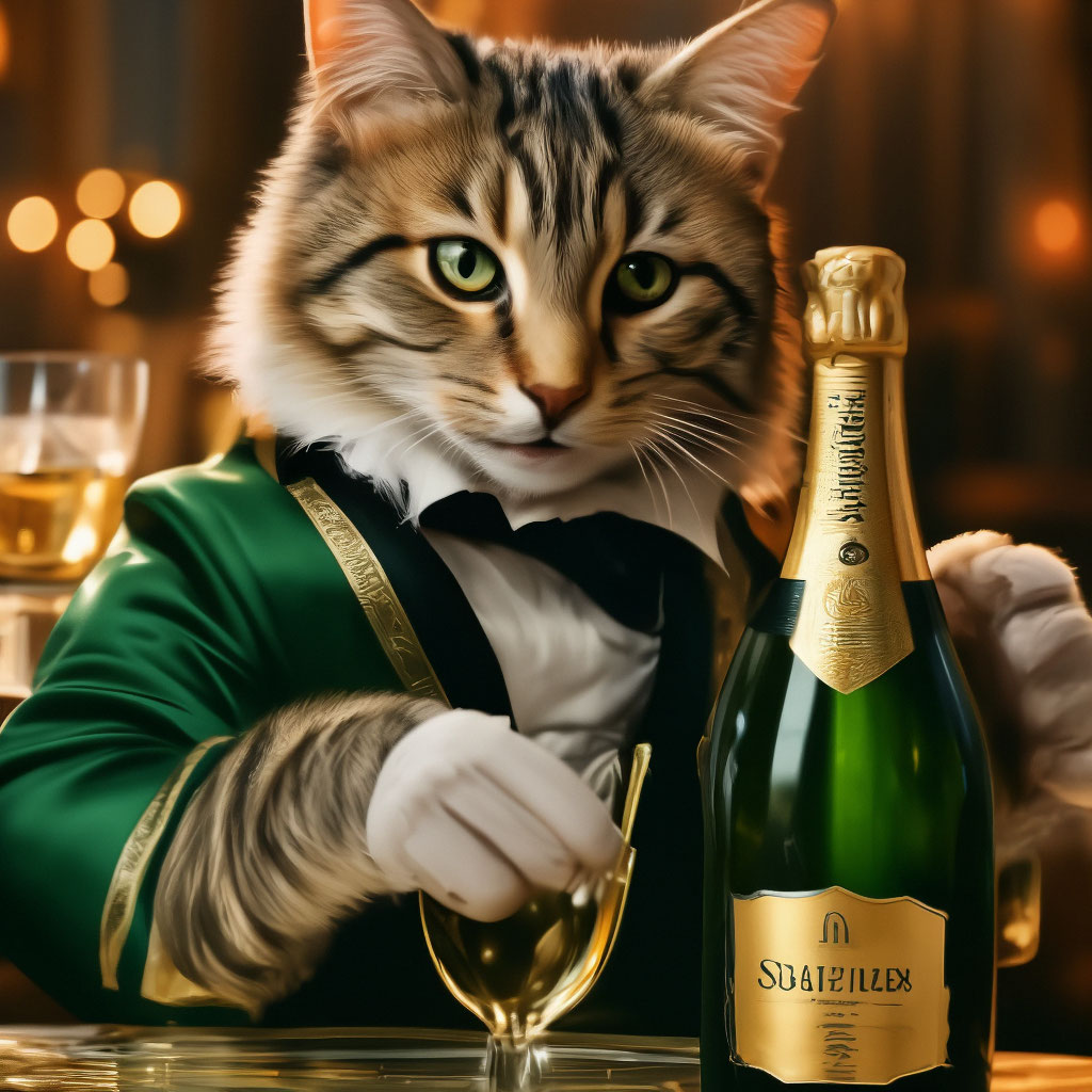 Champagne Cat Memes