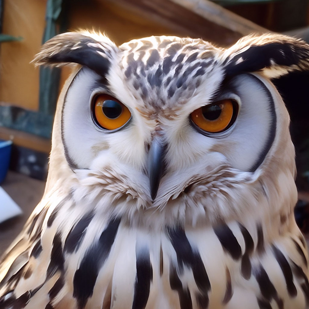 Чёрная сова с ушками white owl …» — создано в Шедевруме