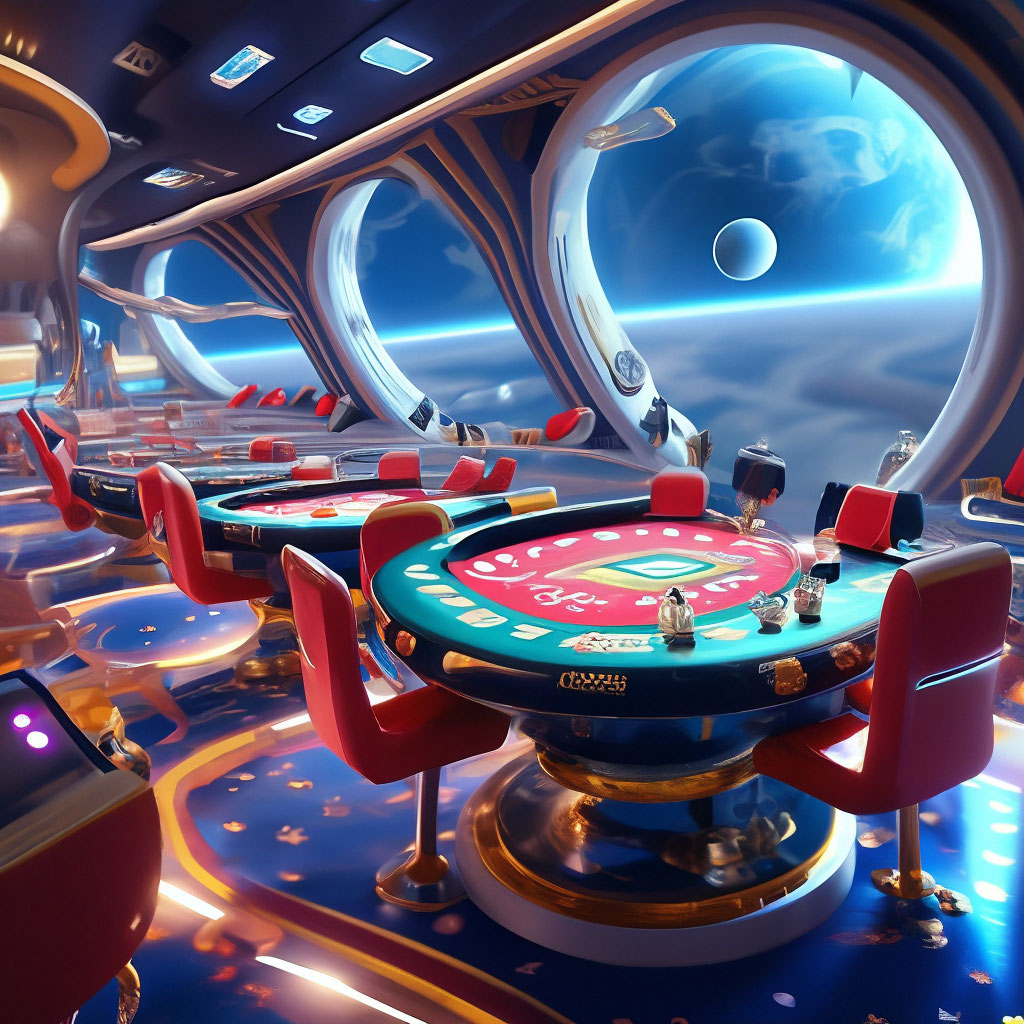 Space casino, in space — image created in Shedevrum - ekonomik.sanok.pl