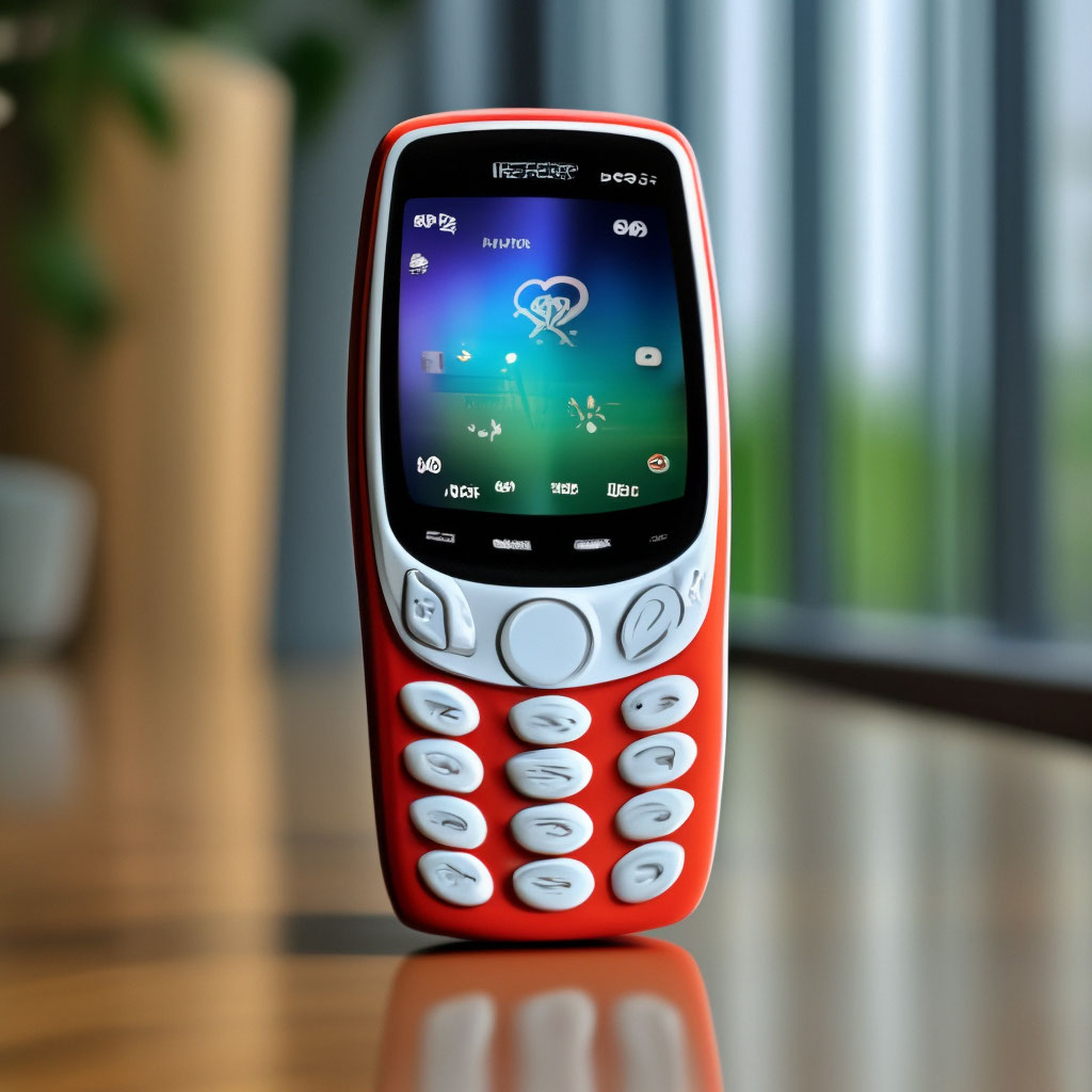 Сотовый телефон Nokia 3310 , красиво, …» — создано в Шедевруме