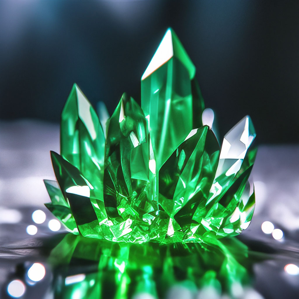 Зеленый кристалл , эстетично, красиво…» — создано в Шедевруме
