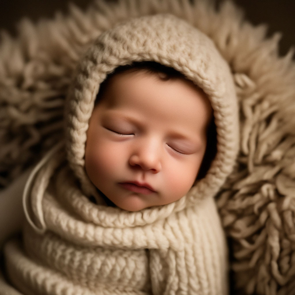 «Первая фотосессия Младенец в первые …» — создано в Шедевруме