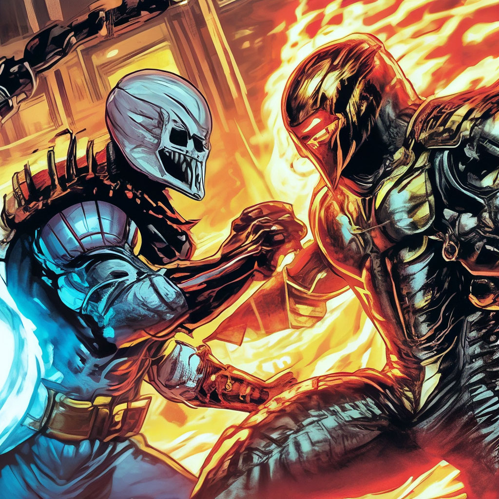 Скорпион МК 11 Против Призрачного …» — Создано В Шедевруме