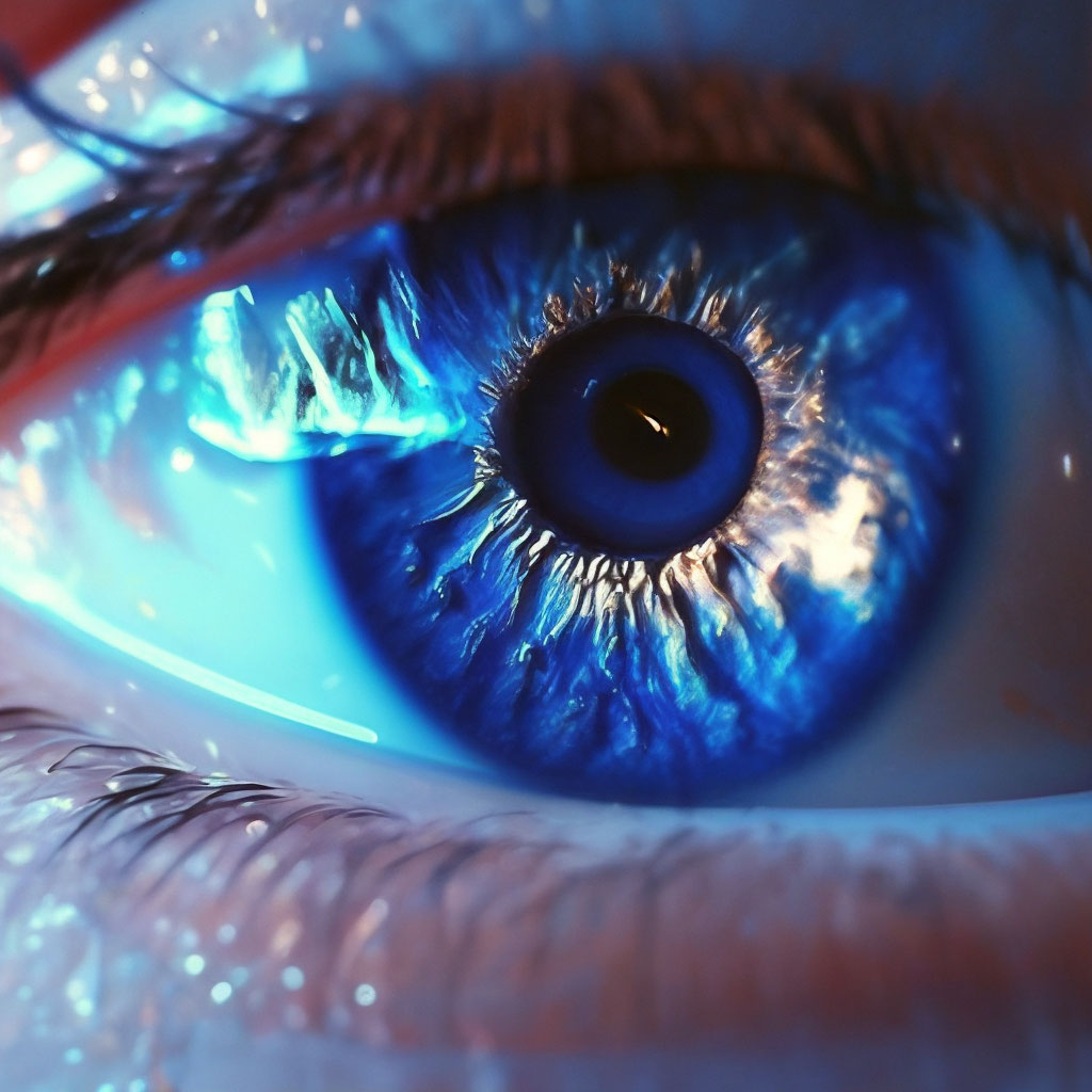 Цвет глаз — лунный Голубой освещение…» — создано в Шедевруме