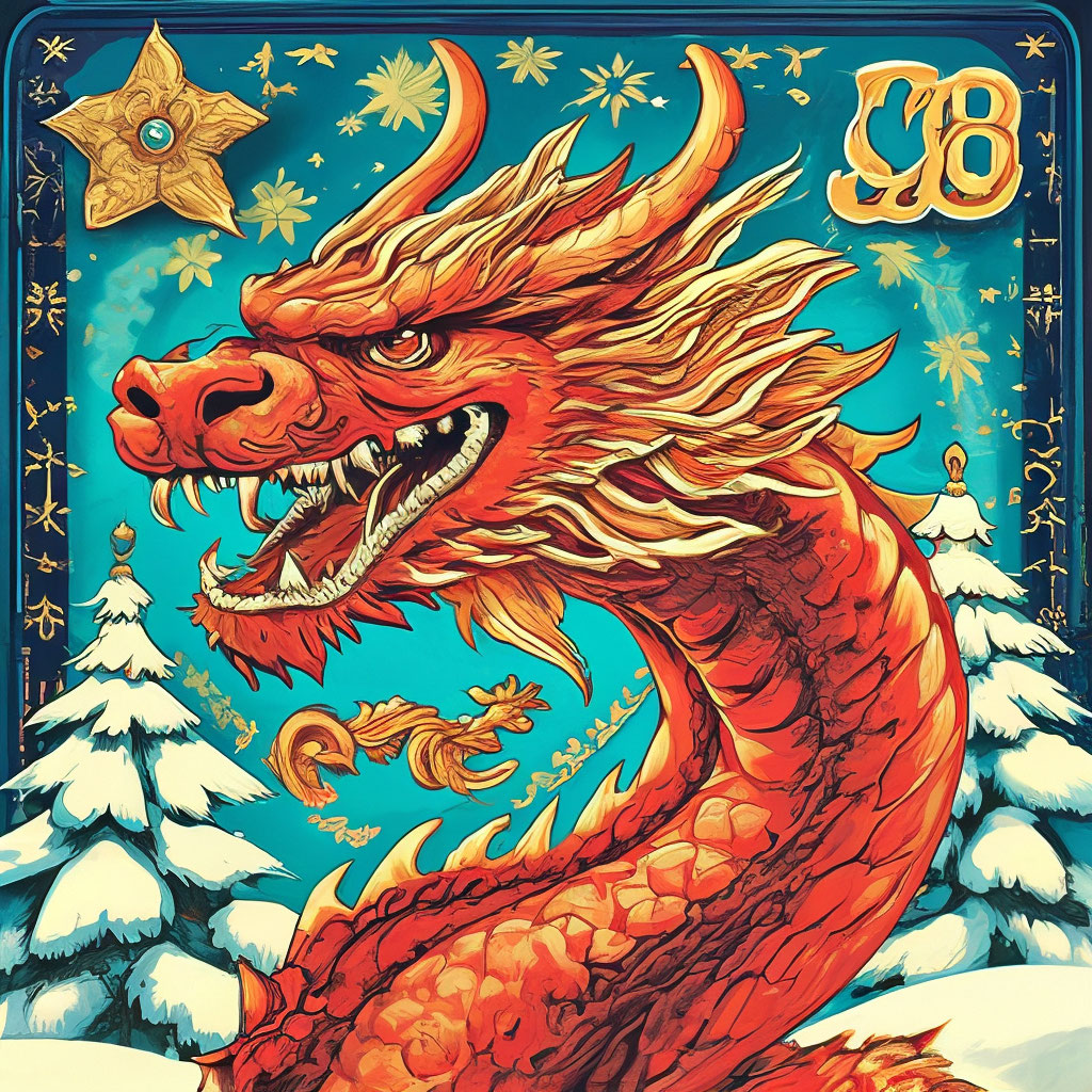 открытки с драконами