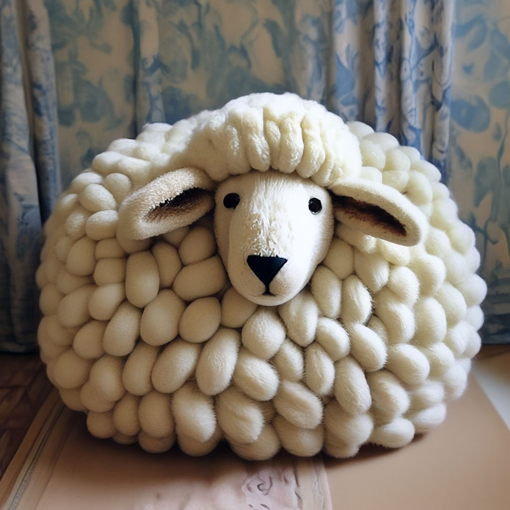 Мягкая игрушка-подушка «Овца Завитушка», 35 см