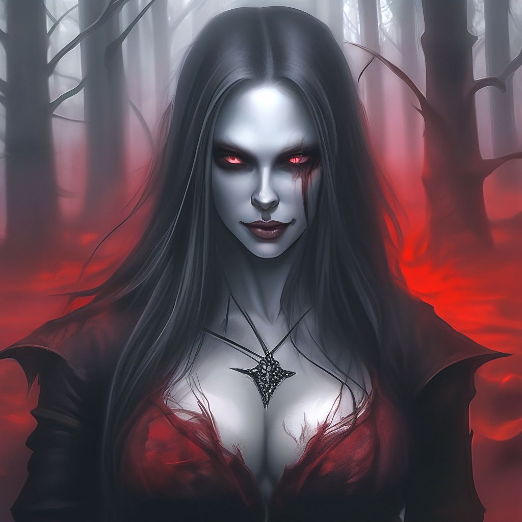 Рисунок карандашом девушка вампир - 57 фото