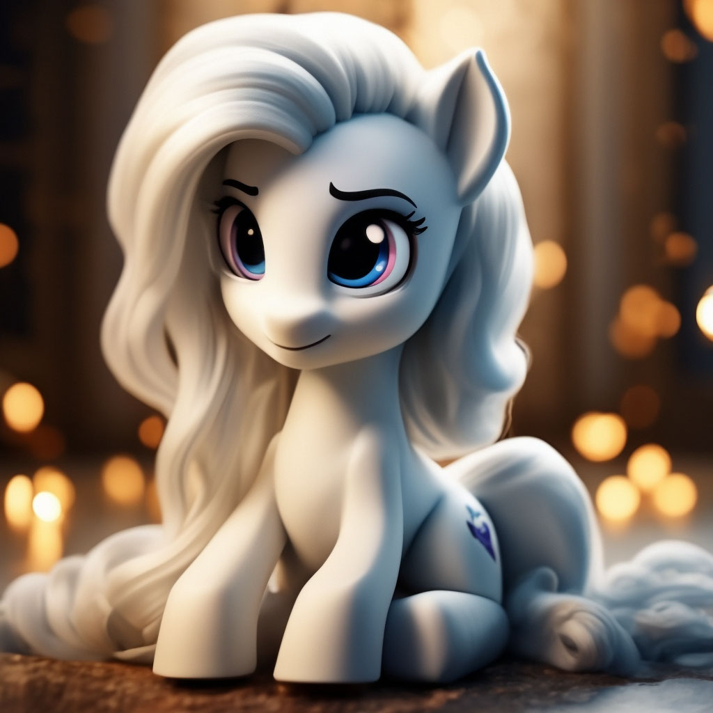 Mlp Pony Sitting Front View