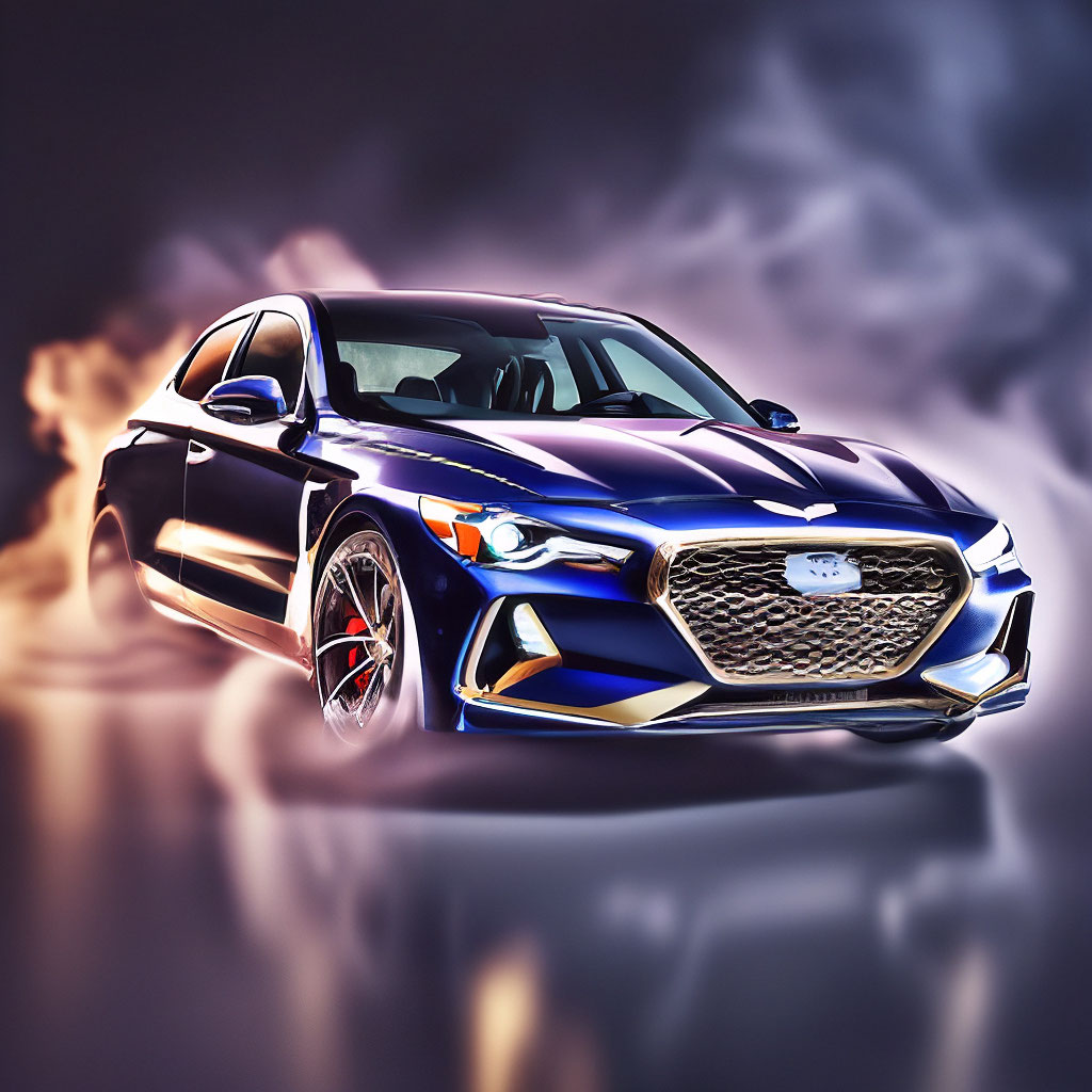 Авто genesis g70, студийное …» — картинка создана в Шедевруме