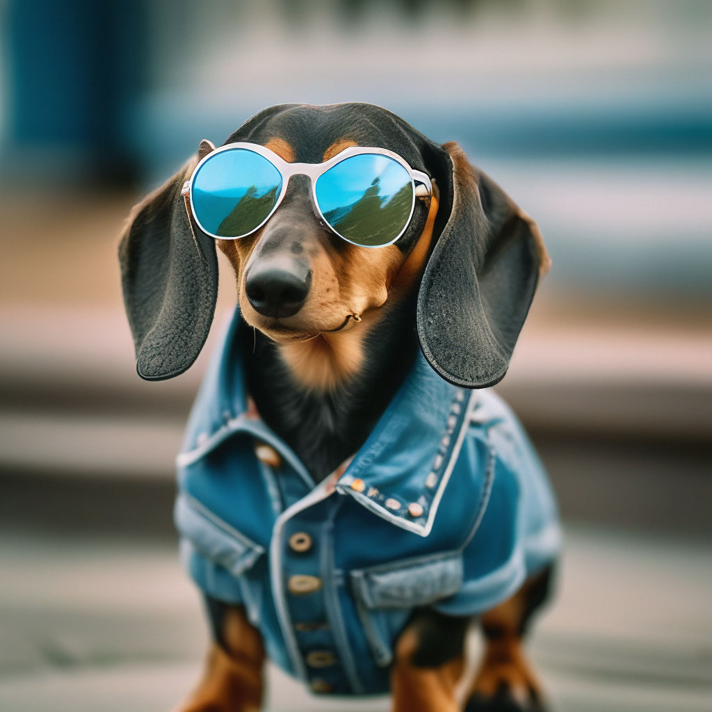 Dachshund denim jacket hotsell