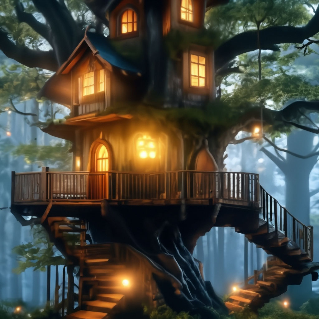 Сказочные детские домики и дома на деревьях