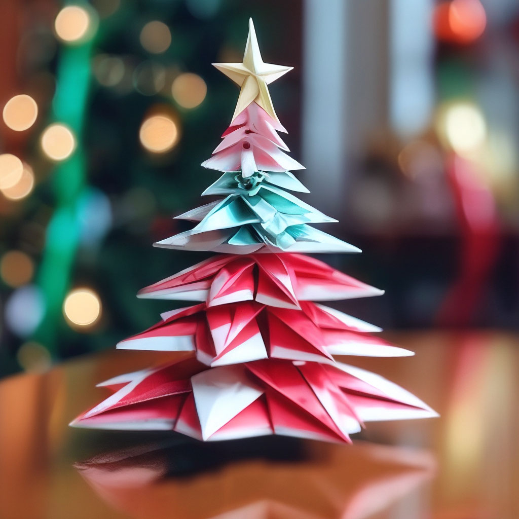 Оригами Ёлка ОТКРЫТКА из бумаги | DIY Новый год | Origami Paper Christmas tree Card