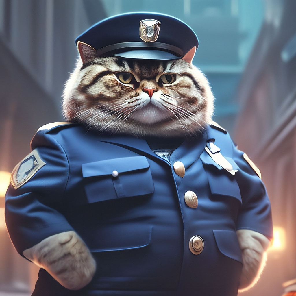 Кот милиционер