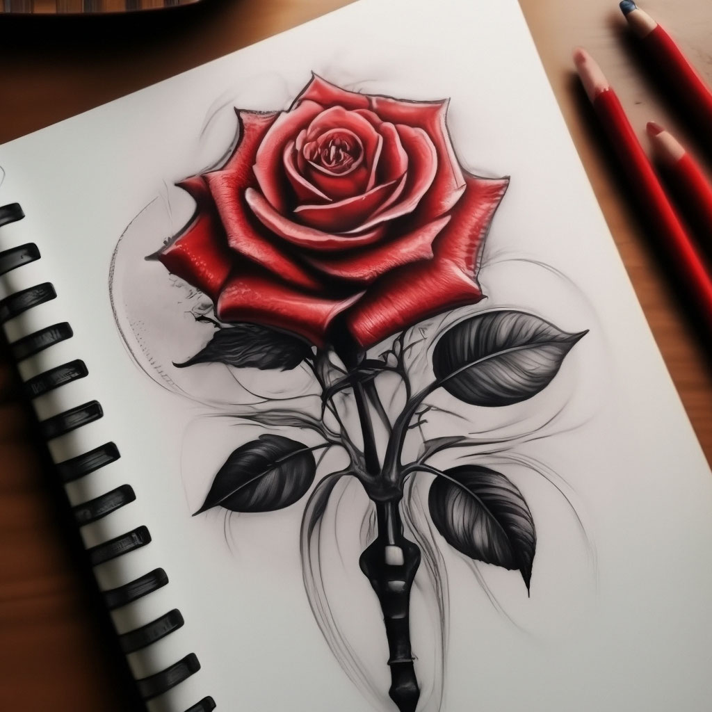 Татуировки розы (rose)