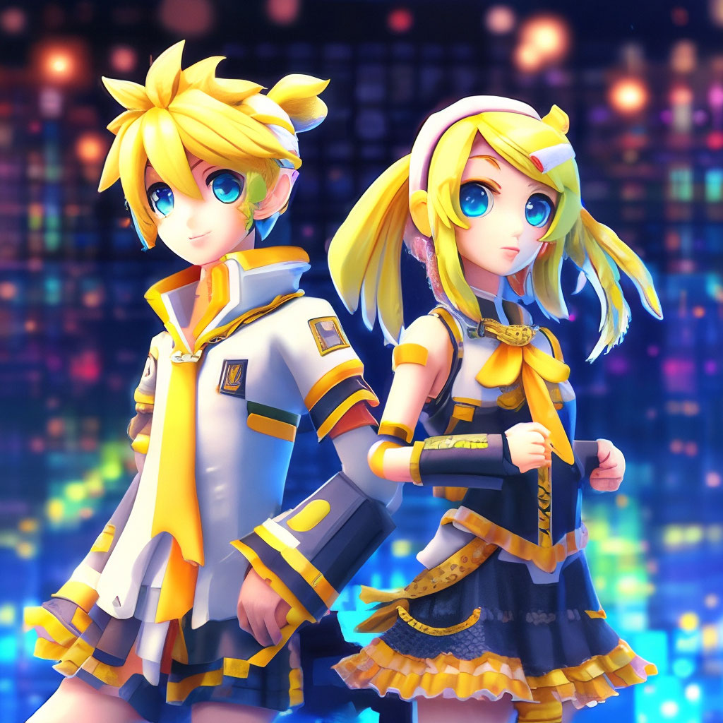 hatsune miku y len