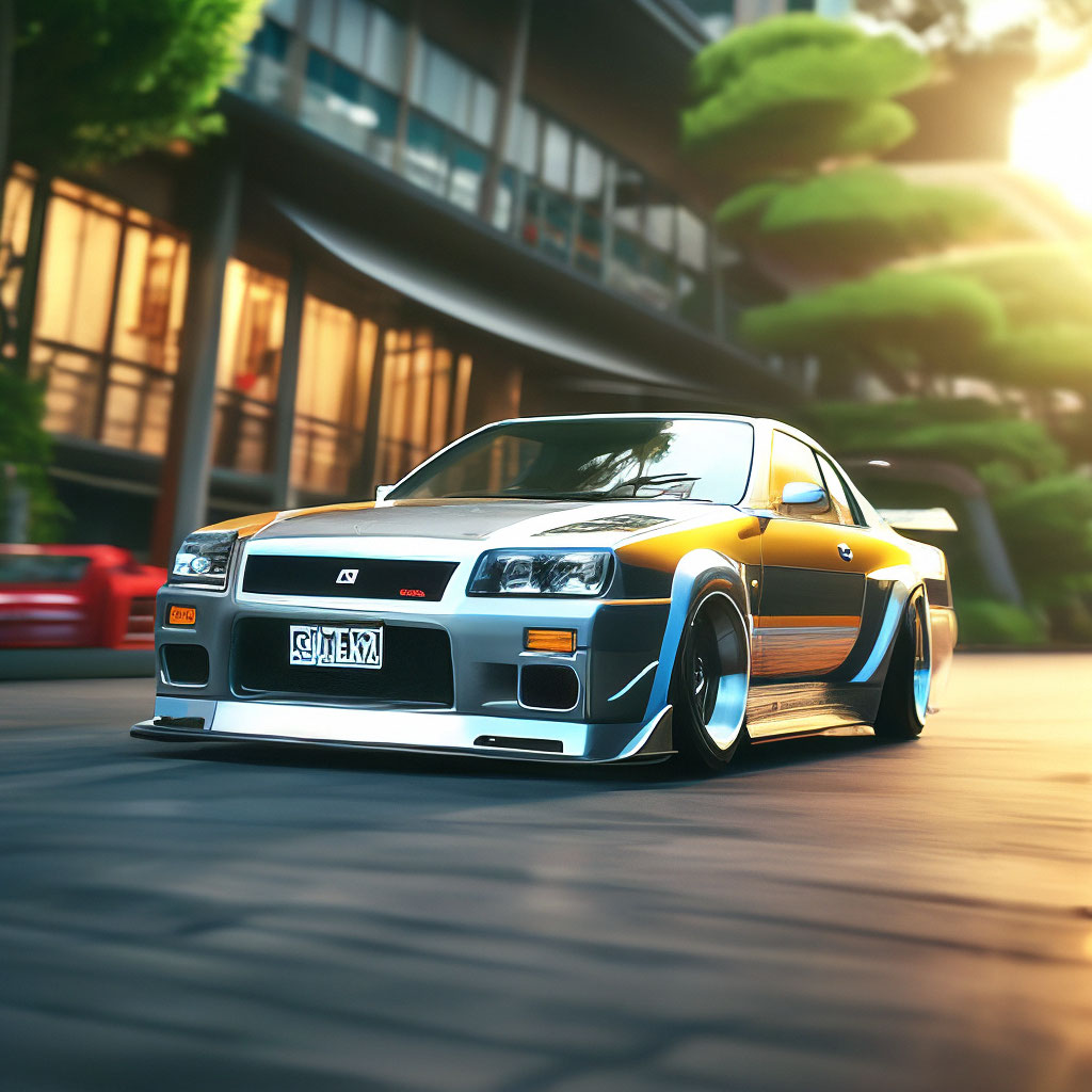 Jdm asia cars retro ,motor Nissan …» — создано в Шедевруме