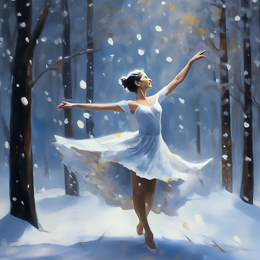 Танцы На Снегу» — Создано В Шедевруме